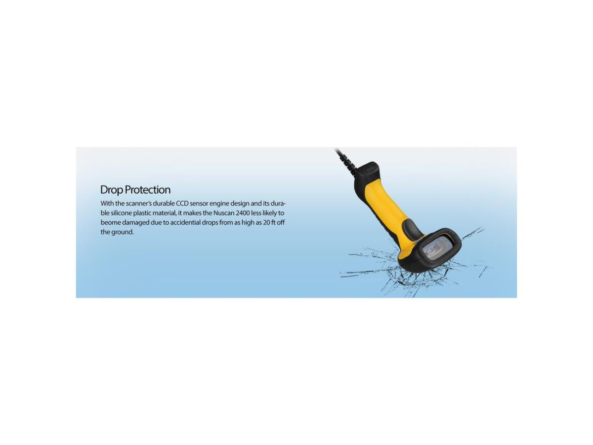 Waterproof Handheld CCD BarcodeScanner