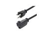 12in Short Extension Cord 5-15R to 5-15P