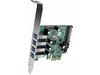 StarTech.com 4-Port PCI Express SuperSpeed USB 3.0 Controller Card with UASP - 5Gbps - USB 3.0 Expansion Card with SATA Power , TAA (PEXUSB3S4V)