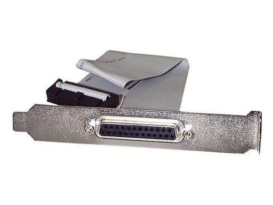 StarTech.com 16in DB25 Parallel Female to IDC 25 Pin Header Slot Plate (PLATE25F16) - parallel panel - DB-25 to 26 pin IDC - 1.3 ft