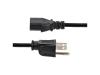 StarTech.com 10ft (3m) Computer Power Cord, NEMA 5-15P to C13 Power Cord, 10A 125V, 18AWG, Black Replacement AC Power Cord, Monitor Power Cable, NEMA 5-15P to IEC 60320 C13 TV Power Cord - PC Power Supply Cable - power cable - NEMA 5-15 to power