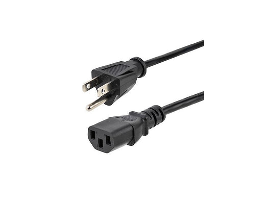 3ft Power Cord, NEMA 5-15P to C13 Cable