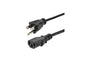 3ft Power Cord, NEMA 5-15P to C13 Cable