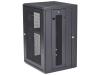 StarTech.com 18U 19" Wall Mount Network Cabinet, 16" Deep Hinged Locking IT Network Switch Depth Enclosure, Assembled Vented Computer Equipment Data Rack with Shelf & Flexible Side Panels - 18U Vented Cabinet (RK1820WALHM) - rack enclosure cabinet - 18U