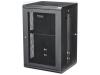 StarTech.com 18U 19" Wall Mount Network Cabinet, 16" Deep Hinged Locking IT Network Switch Depth Enclosure, Assembled Vented Computer Equipment Data Rack with Shelf & Flexible Side Panels - 18U Vented Cabinet (RK1820WALHM) - rack enclosure cabinet - 18U