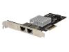 StarTech.com Dual Port 10G PCIe Network Adapter Card - Intel-X550AT 10GBASE-T PCI Express 10GbE Multi Gigabit Ethernet 5 Speed NIC 2port - network adapter - PCIe 3.0 x4 - 10Gb Ethernet x 2