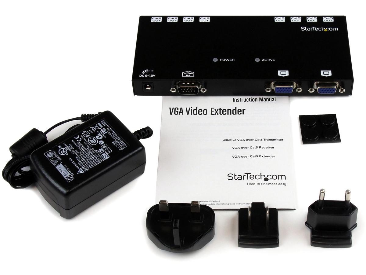 8 Port VGA Video Extender over Cat 5