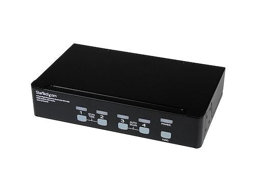 4 Port High Res USB DVI Audio KVM Switch