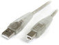 10 ft Transparent USB 2.0 Cable - A to B