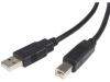 StarTech.com 6 ft. (1.8 m) USB Printer Cable - USB 2.0 A to B - Printer Cable - Black - USB A to B (USB2HAB6) - USB cable - USB to USB Type B - 6 ft
