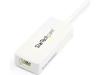 StarTech.com USB 3.0 to Gigabit Ethernet Adapter NIC w/ USB Port (White) - USB 3.0 NIC - 10/100/1000 Mbps USB 3.0 LAN Adapter (USB31000SPTW) - network adapter - USB 3.0 - Gigabit Ethernet