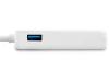 StarTech.com USB 3.0 to Gigabit Ethernet Adapter NIC w/ USB Port (White) - USB 3.0 NIC - 10/100/1000 Mbps USB 3.0 LAN Adapter (USB31000SPTW) - network adapter - USB 3.0 - Gigabit Ethernet