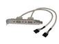 2 PORT USB A SLOT PLATE ADAPTER