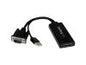 StarTech.com VGA to HDMI Adapter with USB Audio & Power - Portable VGA to HDMI Converter - 1080p - adapter cable - HDMI / VGA / audio / USB - 10.2 in