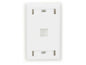 Keystone Wallplate - Single-Gang, 1-Port, White