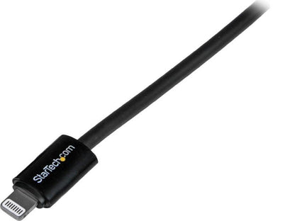 StarTech.com 1m (3ft) Black Apple 8-pin Lightning Connector to USB Cable for iPhone / iPod / iPad - Charge and Sync Cable - 1 meter (USBLT1MB) - Lightning cable - Lightning / USB - 3.3 ft