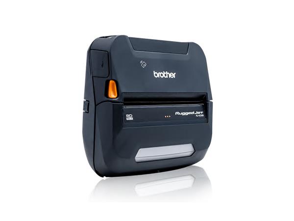 RuggedJet RJ4230BL: Mobile 4in DT Printer w/USB, Bluetooth/MFi, NFC Pairing - Includes: 2 Year Premier Warranty, Li-Ion Battery, Doc Set, Roll Holder