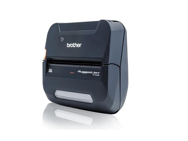 RuggedJet RJ4230BL: Mobile 4in DT Printer w/USB, Bluetooth/MFi, NFC Pairing - Includes: 2 Year Premier Warranty, Li-Ion Battery, Doc Set, Roll Holder