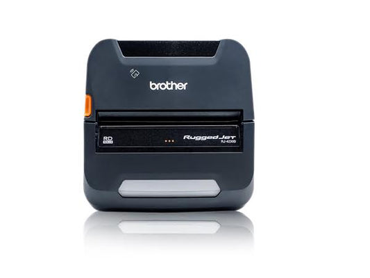RuggedJet RJ4230BL: Mobile 4in DT Printer w/USB, Bluetooth/MFi, NFC Pairing - Includes: 2 Year Premier Warranty, Li-Ion Battery, Doc Set, Roll Holder