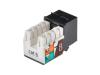 Monoprice Cat6 Punch Down Keystone Jack-Black