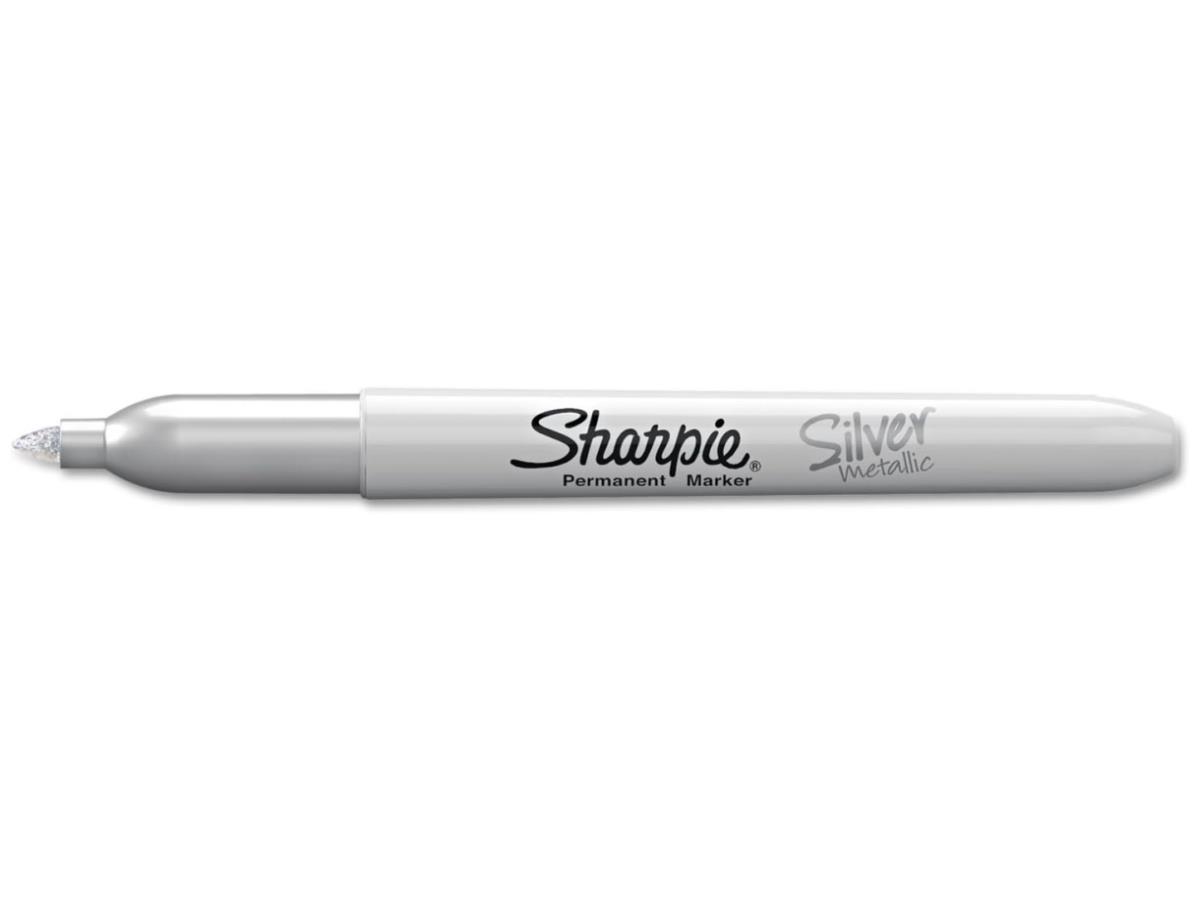 SHARPIE METALLIC SILVER O S 12 pack