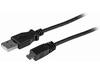 StarTech.com 1 ft. (0.3 m) USB to Micro USB Cable - USB 2.0 A to Micro B - Black - Micro USB Cable (UUSBHAUB1) - USB cable - USB to Micro-USB Type B - 1 ft