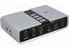 StarTech.com 7.1 USB Sound Card - External Sound Card for Laptop with SPDIF Digital Audio - Sound Card for PC - Silver (ICUSBAUDIO7D) - sound card