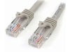 StarTech.com Cat5e Ethernet Cable - 3 ft - Gray- Patch Cable - Snagless Cat5e Cable - Short Network Cable - Ethernet Cord - Cat 5e Cable - 3ft (45PATCH3GR) - patch cable - 3 ft - gray