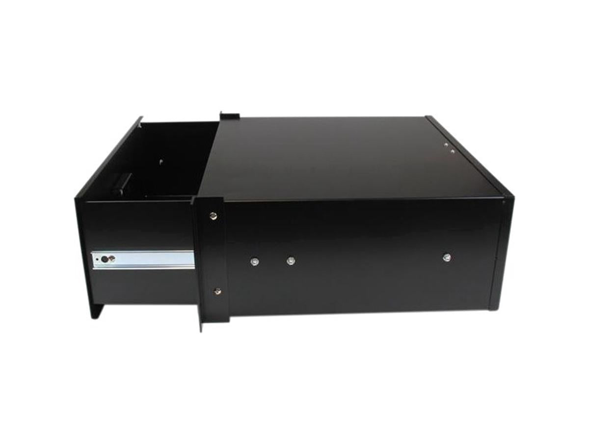 StarTech.com 4U Black Steel Storage Drawer for 19in Racks and Cabinets - Rack storage drawer - 4U - 4UDRAWER - rack storage drawer - 4U