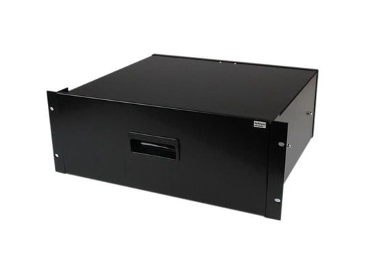 StarTech.com 4U Black Steel Storage Drawer for 19in Racks and Cabinets - Rack storage drawer - 4U - 4UDRAWER - rack storage drawer - 4U