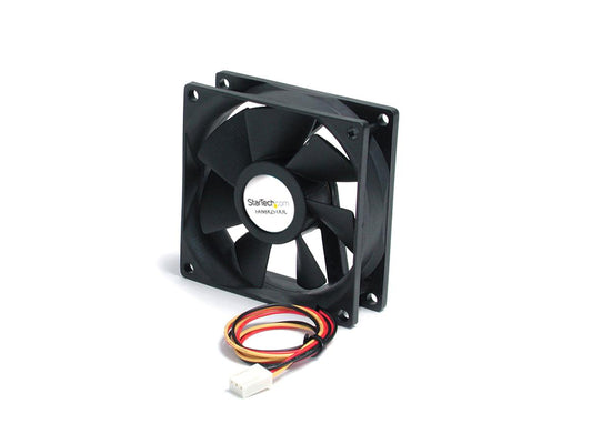 StarTech.com 80x25mm Ball Bearing Quiet Computer Case Fan w/ TX3 Connector - 3 pin case Fan - TX3 Fan - computer case Fan (FAN8X25TX3L) - system fan kit