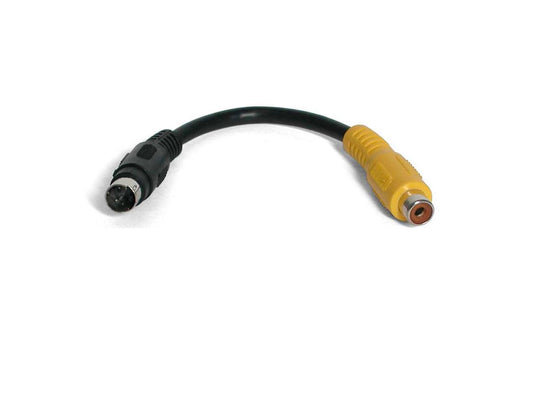 StarTech.com 6in S-Video to Composite Video Adapter Cable - adapter - S-Video / composite video - 5.9 in