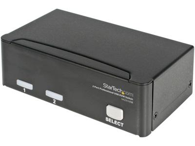 StarTech.com 2 Port VGA USB KVM Switch - VGA KVM Switch - 1920x1440 - USB 2.0 - KVM Video Switch (SV231USB) - KVM switch - 2 ports