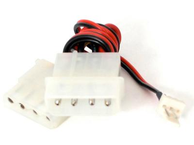 StarTech.com 12in Fan Adapter - TX3 to 2x LP4 Power Y Splitter Cable (CPUFANADAPT) - power splitter - 6 in