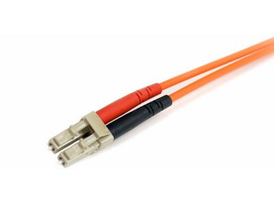 StarTech.com 1m Fiber Optic Cable - Multimode Duplex 62.5/125 - LSZH - LC/ST - OM1 - LC to ST Fiber Patch Cable (FIBLCST1) - patch cable - 1 m - orange