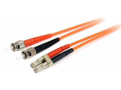 StarTech.com 1m Fiber Optic Cable - Multimode Duplex 62.5/125 - LSZH - LC/ST - OM1 - LC to ST Fiber Patch Cable (FIBLCST1) - patch cable - 1 m - orange