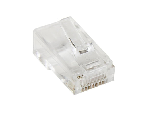 StarTech.com Cat5e RJ45 Stranded Modular Plug Connector - 50 Pkg - Bulk Cat 5e Plugs - 50x RJ45 Ends (CRJ4550PK) - network connector