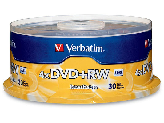 30PK DVD+RW 4.7GB 4X BRANDED SURFACE SP