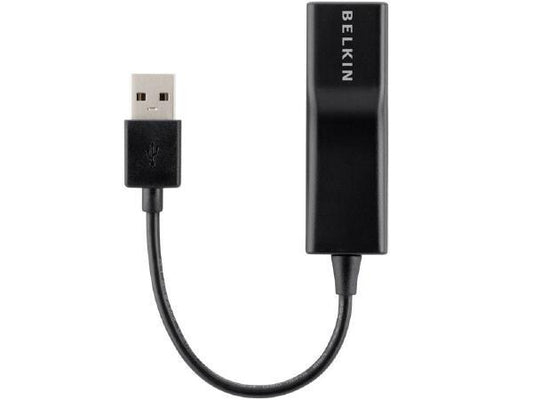 Belkin USB 2.0 Ethernet Adapter - network adapter - USB 2.0 - 10/100 Ethernet