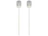 Monoprice Micro SlimRun Cat6 Ethernet Patch Cable - Stranded_ 550MHz_ UTP_ Pure Bare Copper Wire_ 32AWG_ 3ft_ White