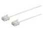 Monoprice Micro SlimRun Cat6 Ethernet Patch Cable - Stranded_ 550MHz_ UTP_ Pure Bare Copper Wire_ 32AWG_ 3ft_ White