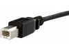 StarTech.com 1 ft Panel Mount USB Cable B to B - F/M - USB cable - USB Type B (F) to USB Type B (M) - USB 2.0 - 1 ft - molded, thumbscrews - black - USBPNLBFBM1 - USB cable - USB Type B to USB Type B - 1 ft