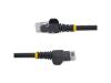 StarTech.com 15ft CAT6 Ethernet Cable, 10 Gigabit Snagless RJ45 650MHz 100W PoE Patch Cord, CAT 6 10GbE UTP Network Cable w/Strain Relief, Black, Fluke Tested/UL Certified Wiring, 10 Pack - Category 6, 24AWG, TIA (N6PATCH15BK10PK)
