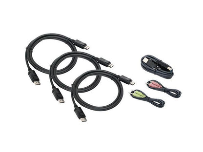 Triple View DisplayPort Cable Set TAA Compliant
