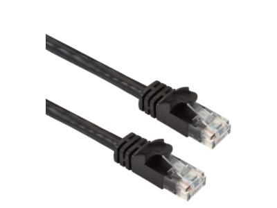 CAT6A 500-MHz Stranded Ethernet Patch Cable with Slim Form-Factor Molded Snagless Boot - Unshielded (UTP), CM PVC (RJ45 M/M), Black, 5-ft. (1.5-m)