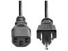 10ft Power Cord, NEMA 5-15P to C13 Cable