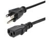 10ft Power Cord, NEMA 5-15P to C13 Cable