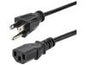 10ft Power Cord, NEMA 5-15P to C13 Cable