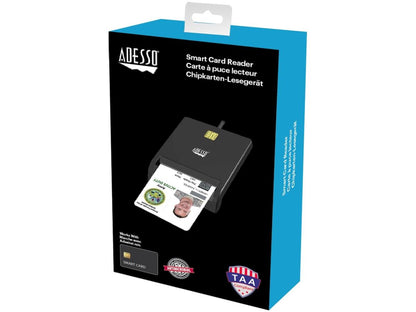 Adesso TAA CAC USB Smart Car Reader
