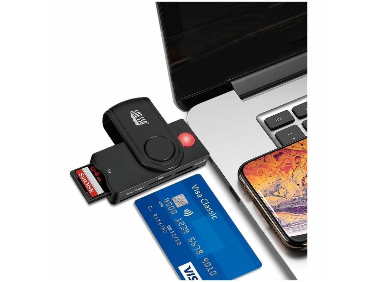 TAA USB Smart Card Reader With SD slot